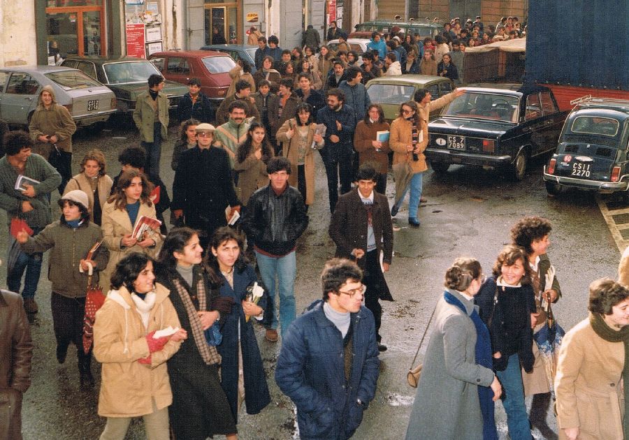 San Marco Argentano Manifestazione disservizio ENEL 1981