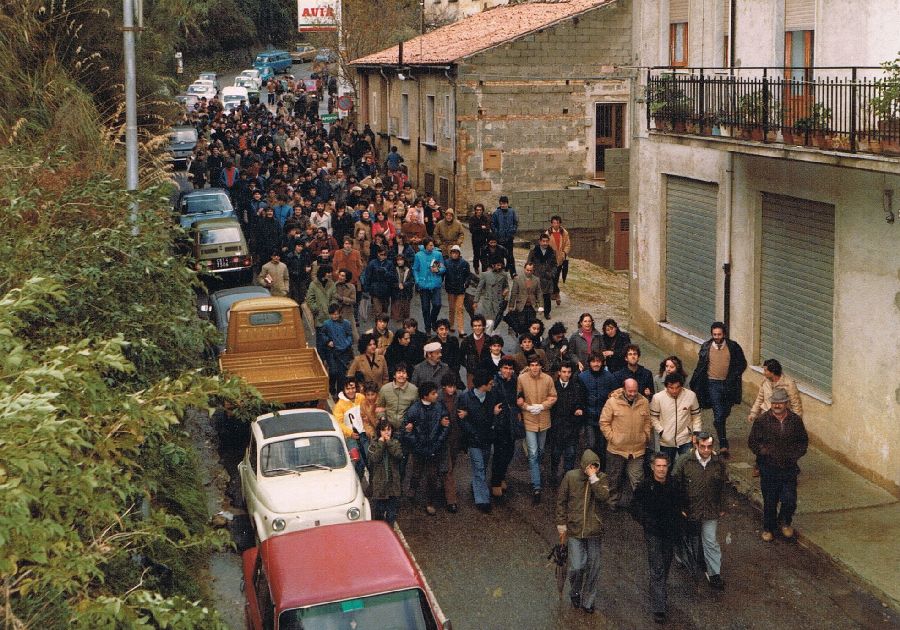 San Marco Argentano Manifestazione disservizio ENEL 1981