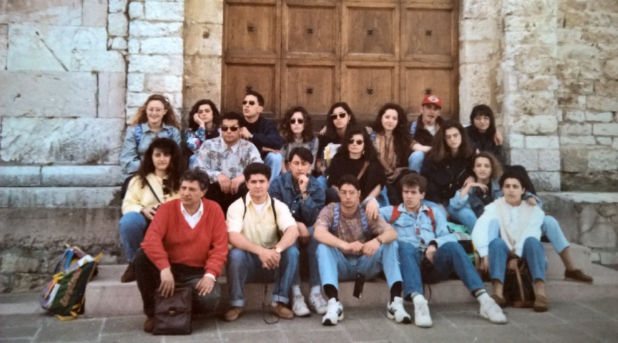 San Marco Argentano 1992 II liceo Candela gita in Umbria