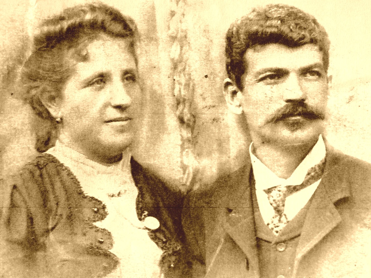 Giuseppe Arcuri 1867 con la moglie Arcangela La Valle