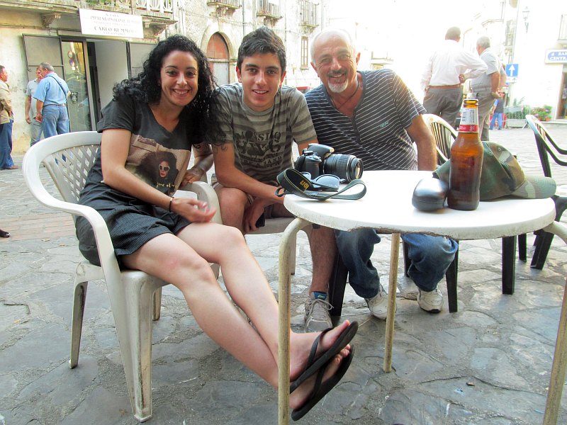 Saverio Costantino e i figli Loredana e Davide