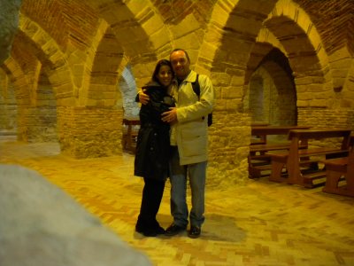 Eduardo e Monica nella Cripta del Duomo