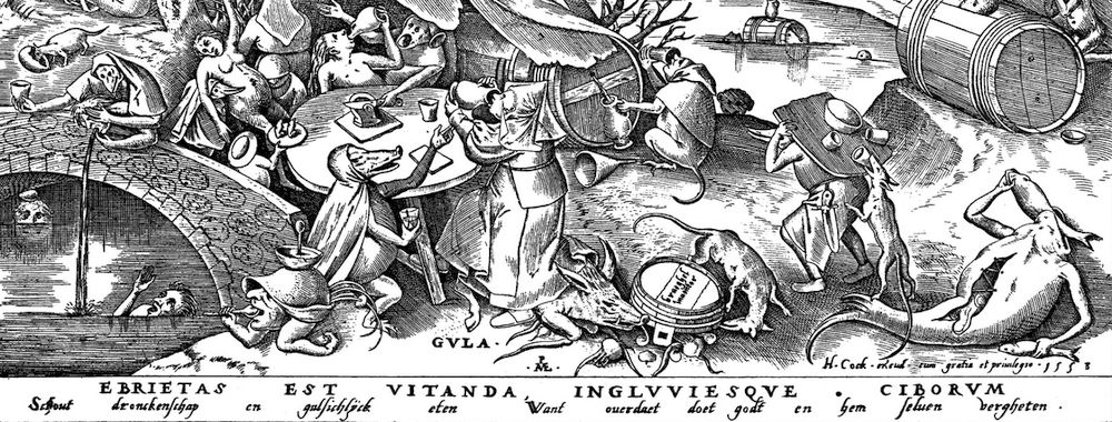 Peccati di gola di Brueghel il Vecchio