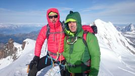 Alessandro Caparelli e Massimiliano Caruso sul Monte Bianco