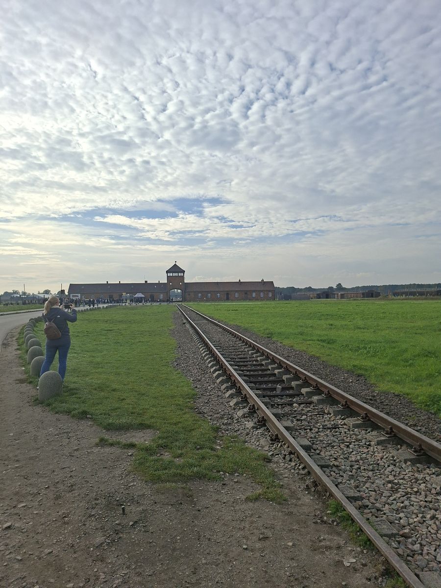 Giancarlo e Katia ad Auschwitz