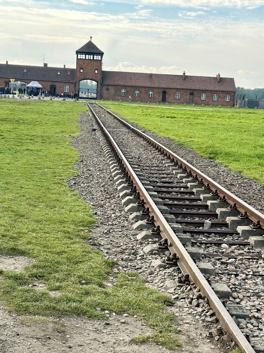 Giancarlo e Katia ad Auschwitz
