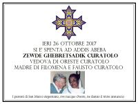 Morte di Zewde Ghebretsadik Curatolo