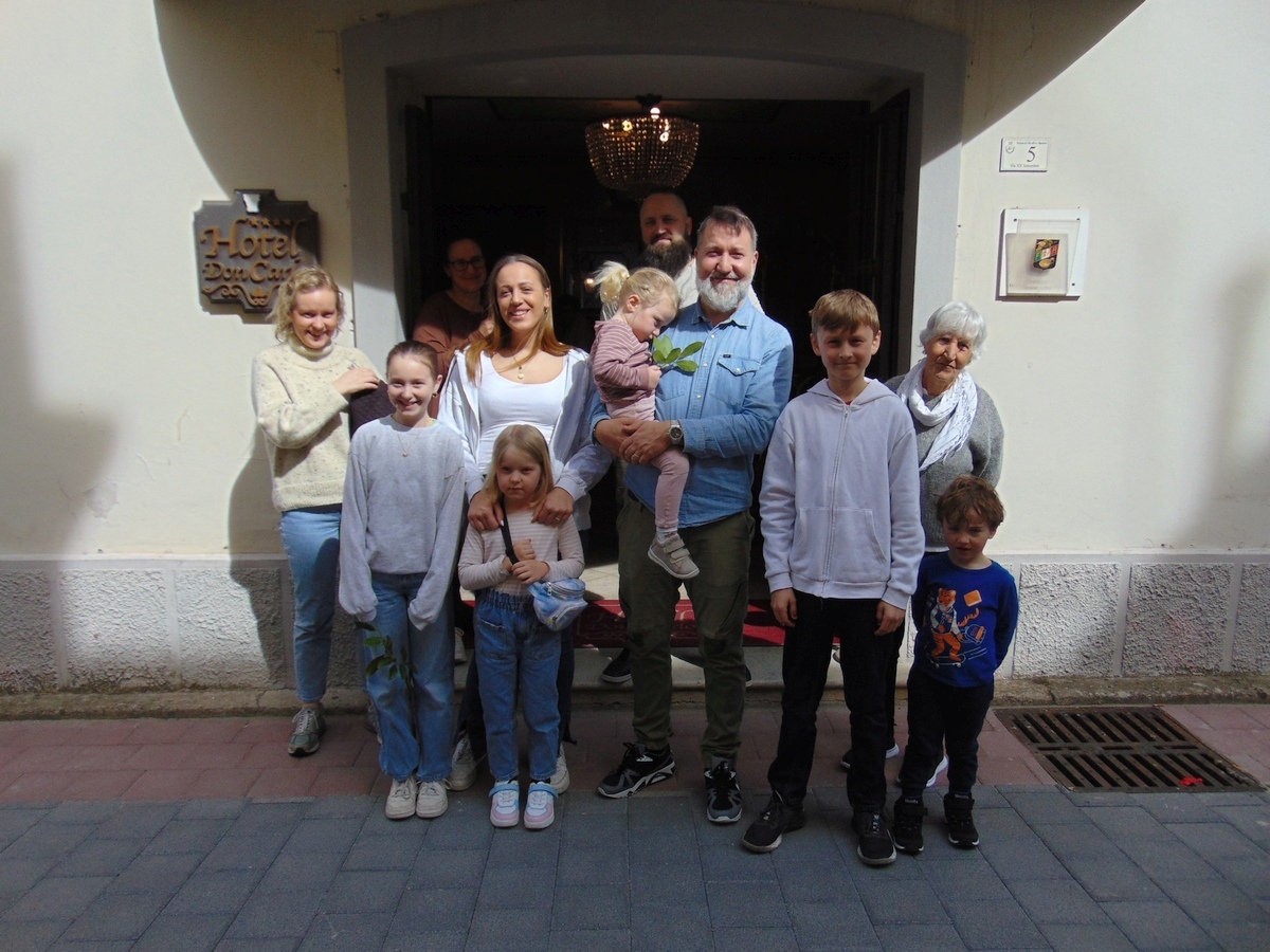 Gruppo di famiglia dalla Norvegia