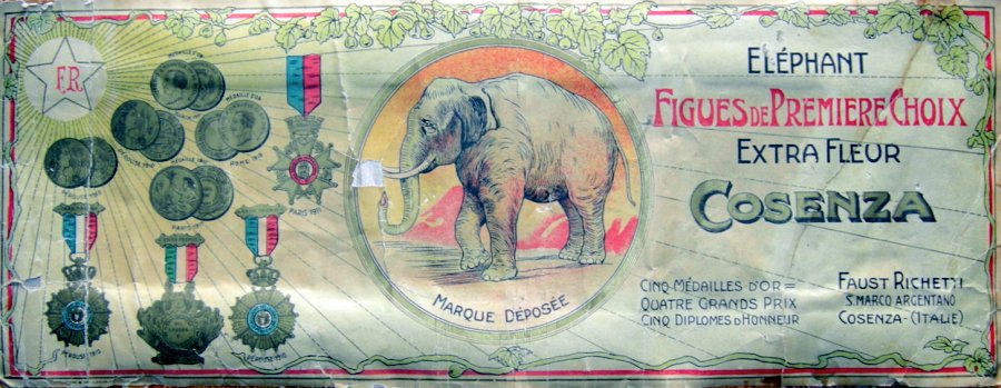 Reclame fichi Eléphant Faust Richetti