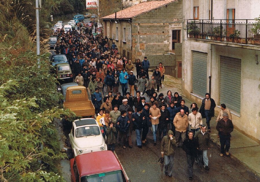 San Marco Argentano Manifestazione disservizio ENEL 1981