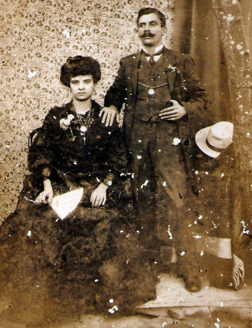 Anna Sperandeo (Maria) e il primo marito Vincenzo Giordano