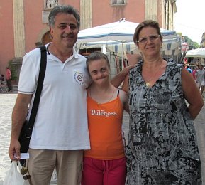 Pino Ammbrosio e la moglie