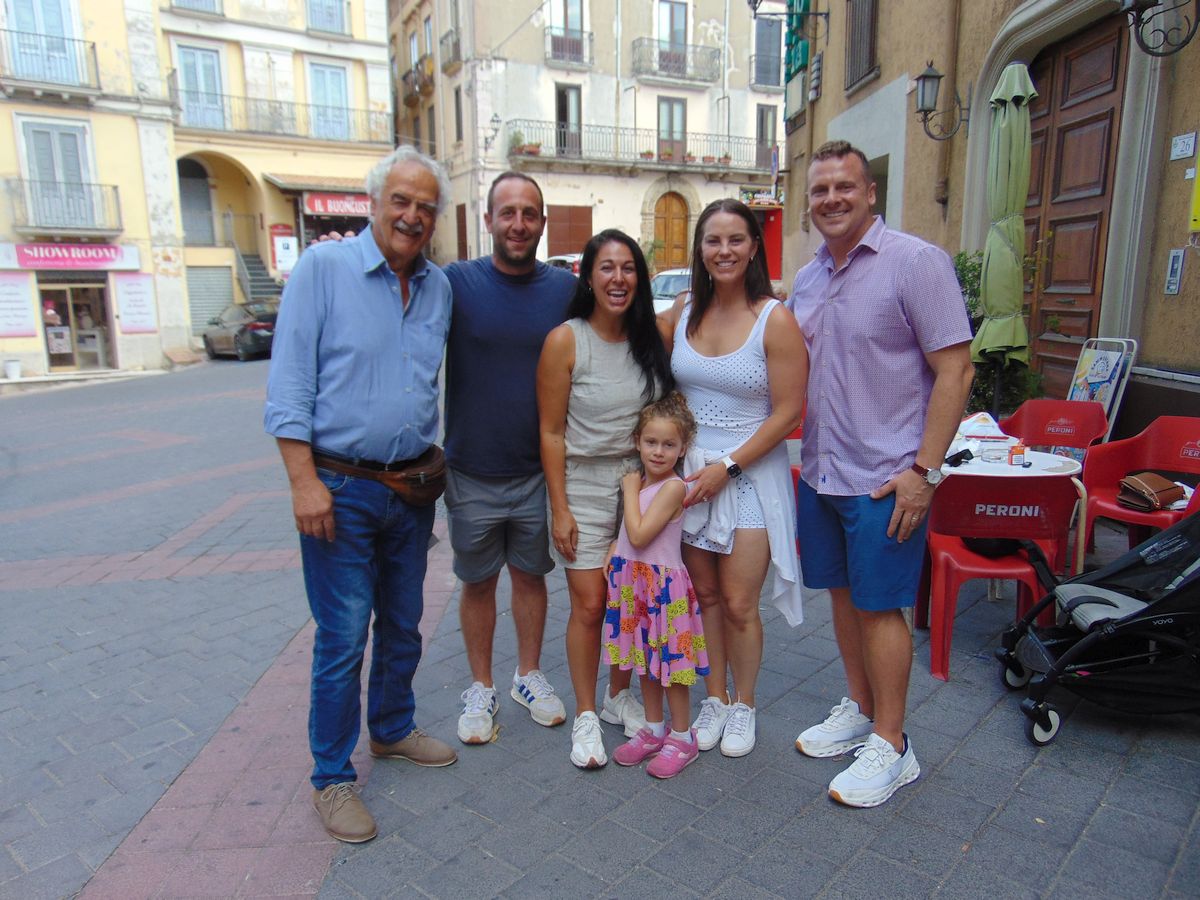Piero Gaudio Vincent Barber &wife Melissa &daughter Joia Teresa Barber Mason &husband Tyler Mason
