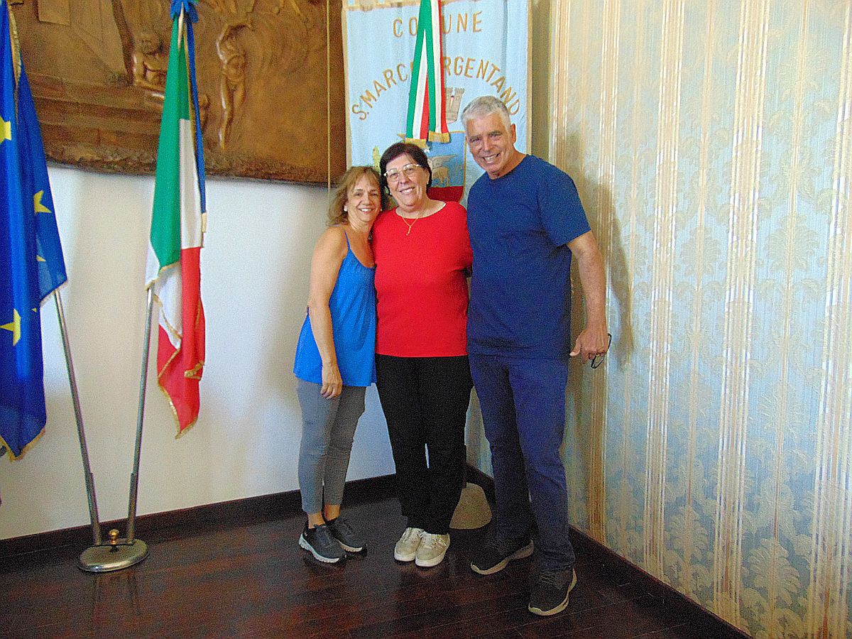 Frank e Diana Storino con la sindaca Virginia Mariotti 6 ottobre 2026