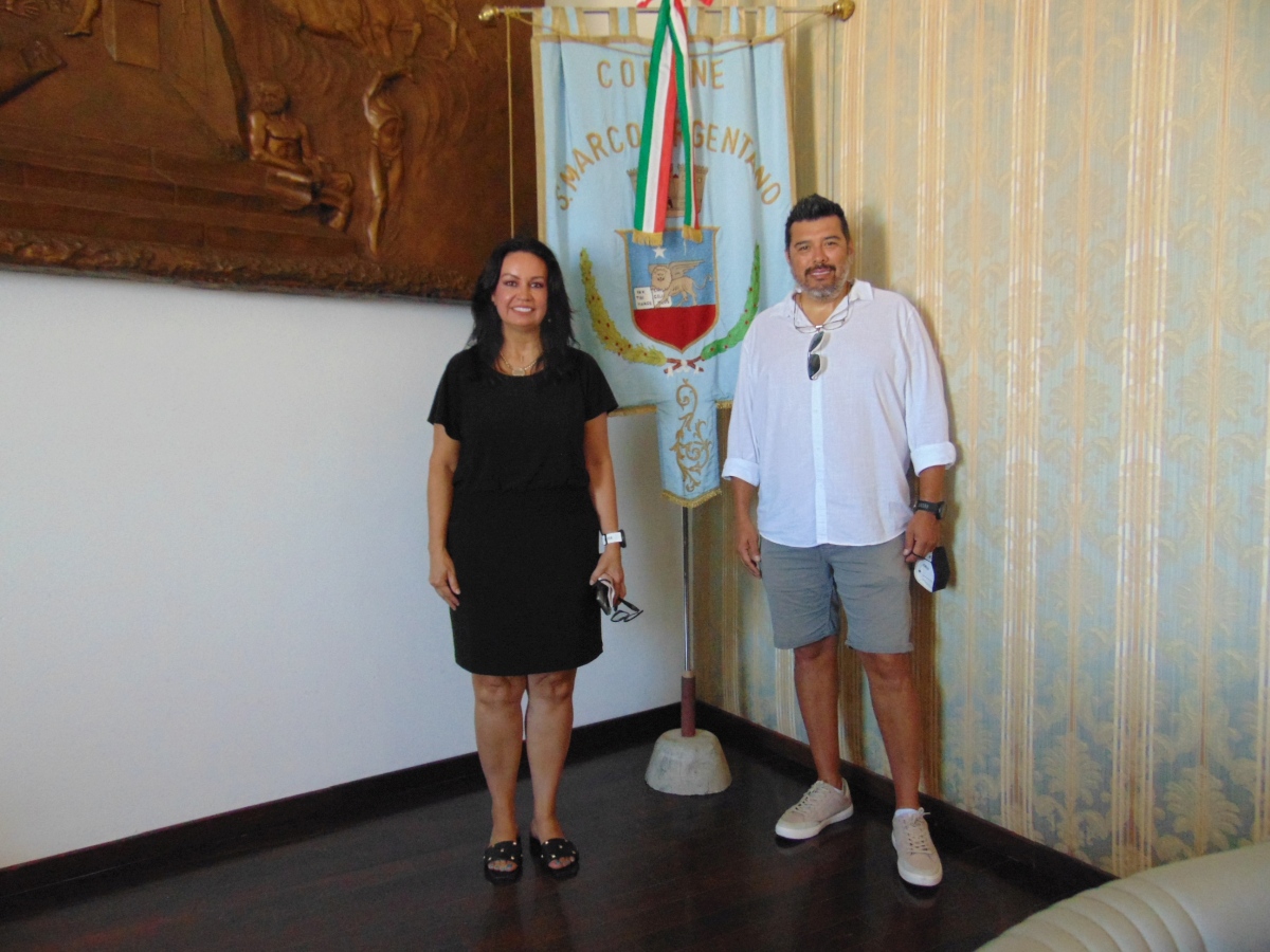 Silvia Zecca con il marito David